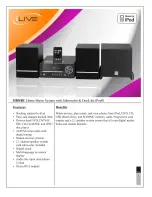 Preview for 1 page of iLive IH818B Specifications