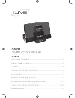 iLive IS108B Instruction Manual preview