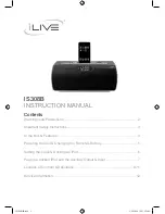 iLive IS308B Instruction Manual preview