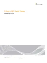 Предварительный просмотр 1 страницы illumina Infinium HD Super Assay Reference Manual