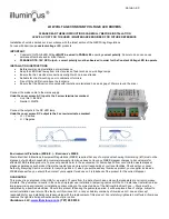 Preview for 1 page of Illuminous EV-12V-4000-60D Installation Instructions