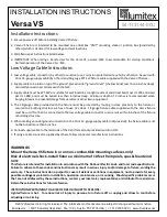 Preview for 4 page of Illumitex Versa VS Installation Instructions