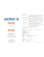 Предварительный просмотр 1 страницы Illuston Echo'8 Manual