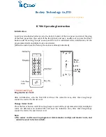 Ilockey IC 906 Operating Instruction preview