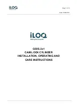 iLoq G50S.2x1 Installation, Operating And Care Instructions preview