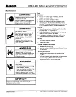 Предварительный просмотр 8 страницы Ilsco IDTB-6-LIO Instruction Manual