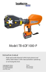 Ilsco TASKMASTER TB-6DF1000-P Instruction Manual preview