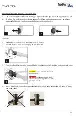 Предварительный просмотр 15 страницы Ilsco TaskMaster TB-CUT25-I Instruction Manual