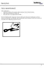 Preview for 9 page of Ilsco TaskMaster TM-CUT45 Instruction Manual