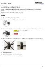 Preview for 7 page of Ilsco TaskMaster TR-CUT50CU Instruction Manual