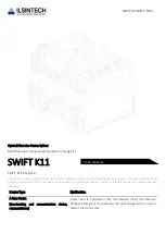 Предварительный просмотр 1 страницы Ilsintech SWIFT K11 User Manual