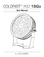Iluminarc Colorist POD 18Qa User Manual preview