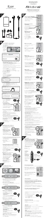 Предварительный просмотр 1 страницы Iluv FitActive air Quick Start Manual