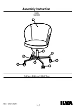 Предварительный просмотр 1 страницы Ilva GAIN 1069668 Assembly Instruction Manual