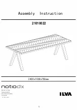 Предварительный просмотр 1 страницы Ilva Notiodx 21010022 Assembly Instruction Manual