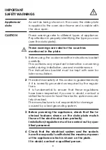 Предварительный просмотр 4 страницы ILVE 645SNHSW-BRZ Use And Maintenance