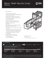 Предварительный просмотр 2 страницы ILVE 800 WMP Specifications