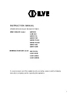 Preview for 1 page of ILVE ILBC142BVL Instruction Manual