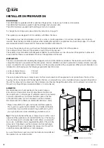 Preview for 8 page of ILVE ILFRZ217/2 Detailed Installation And Operations Manual