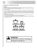 Preview for 12 page of ILVE UP I76 User Instructions, Installation, Maintenance