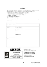 Предварительный просмотр 24 страницы Imada MV-500NII Series Instruction Manual