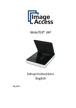 Preview for 1 page of Image Access WideTEK 24F Setup Instructions