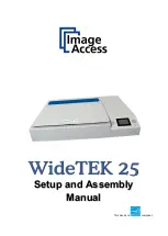 Image Access WideTEK 25 Setup And Assembly Manual preview