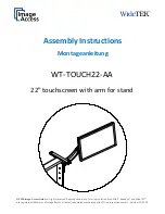 Предварительный просмотр 1 страницы Image Access WT-TOUCH22-AA Assembly Instructions Manual