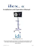 Preview for 1 page of Image Diagnostics ilex32 4K Installation And Operation Manual