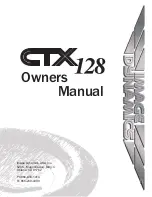 Image Dynamics USA CTX 128 Owner'S Manual предпросмотр