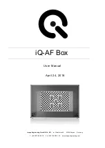 Image Engineering iQ-AF Box User Manual preview