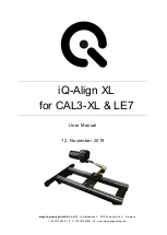 Image Engineering iQ-Align XL User Manual предпросмотр