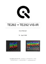 Image Engineering TE292 User Manual предпросмотр