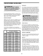 Preview for 20 page of Image Fitness 10.8q User Manual