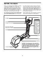 Preview for 3 page of Image Fitness 12.5 Elliptical User Manual