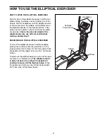 Preview for 7 page of Image Fitness 12.5 Elliptical User Manual