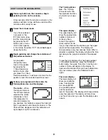 Preview for 9 page of Image Fitness 12.5 Elliptical User Manual