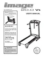 Image Fitness 20.0 Vt Treadmill Manual предпросмотр