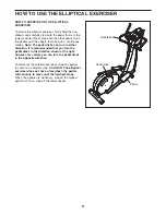 Preview for 9 page of Image Fitness 7.8 Elliptical User Manual