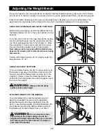 Preview for 14 page of Image 4.8 Limited Edition Bench User Manual