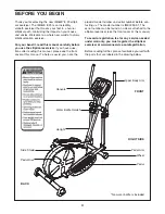 Preview for 4 page of Image 8.25 Elliptical User Manual