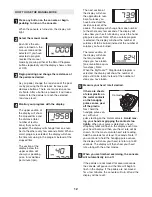 Preview for 12 page of Image 8.25 Elliptical User Manual