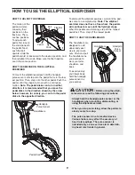 Preview for 9 page of Image 8.5 Elliptical User Manual