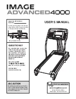 Image Advanced 4000 Treadmill User Manual preview