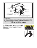 Предварительный просмотр 5 страницы Image Advanced 4000 Treadmill User Manual