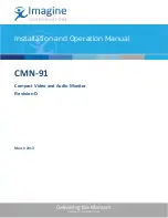 Предварительный просмотр 1 страницы Imagine communications CMN-91 Installation And Operation Manual