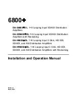 Preview for 3 page of Imagine DA-H6802+DL Installation And Operation Manual