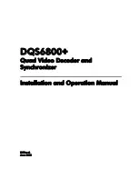 Preview for 3 page of Imagine DQS6800+ Installation And Operation Manual