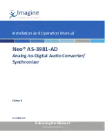 Imagine NEO AS-3981-AD Installation And Operator'S Manual preview