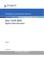 Preview for 1 page of Imagine NEO DVR-3901 Installation And Operation Manual